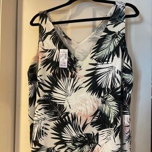 Dress Barn Tropical Print Tank Top, NWT